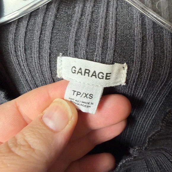 Garage Mockneck Bodycon Ribbed Sweater Women’s Size Small - Picture 3 of 6